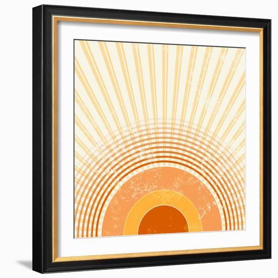 Retro Starburst-one AND only-Framed Photographic Print