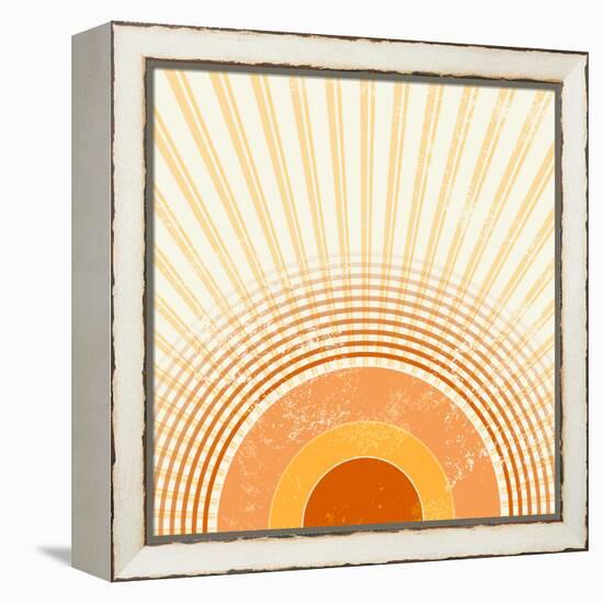 Retro Starburst-one AND only-Framed Premier Image Canvas