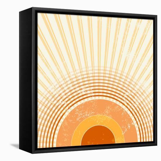 Retro Starburst-one AND only-Framed Premier Image Canvas