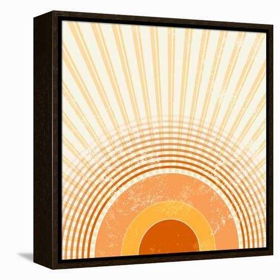 Retro Starburst-one AND only-Framed Premier Image Canvas