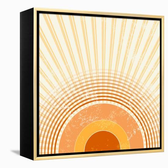 Retro Starburst-one AND only-Framed Premier Image Canvas