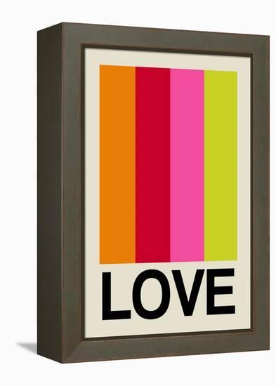 Retro Stripe LOVE Fruit-Frances Collett-Framed Premier Image Canvas