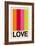 Retro Stripe LOVE Fruit-Frances Collett-Framed Giclee Print