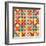 Retro Style Abstract Colorful Background-HAKKI ARSLAN-Framed Art Print