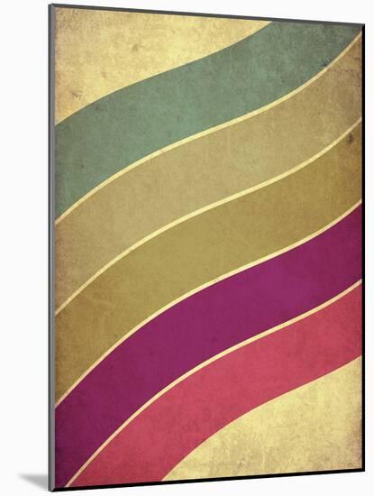 Retro Style Music Grunge Background with Color Lines-pashabo-Mounted Photographic Print