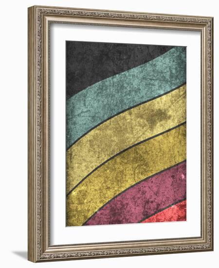 Retro Style Music Grunge Background-pashabo-Framed Photographic Print