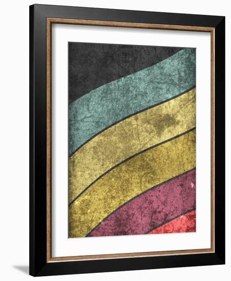 Retro Style Music Grunge Background-pashabo-Framed Photographic Print