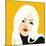 Retro Style Portrait of a Young Blonde Woman-Alena Kozlova-Mounted Art Print