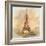 Retro Styled Background - Eiffel Tower-Maugli-l-Framed Art Print