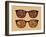 Retro Sunglasses with Autumn Reflection in It.-panova-Framed Art Print