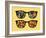 Retro Sunglasses with Halloween Reflection in It.-panova-Framed Art Print