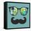 Retro Sunglasses with Reflection for Hipster.-panova-Framed Stretched Canvas