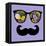 Retro Sunglasses with Reflection for Hipster.-panova-Framed Stretched Canvas