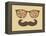 Retro Sunglasses With Reflection For Hipster-panova-Framed Stretched Canvas