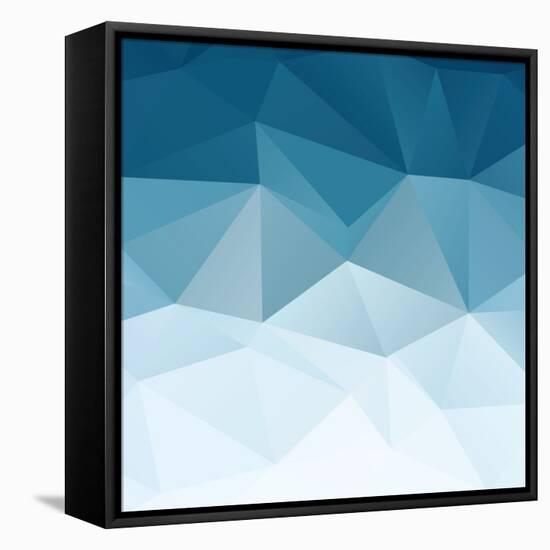 Retro Triangle Background-AnaMarques-Framed Stretched Canvas