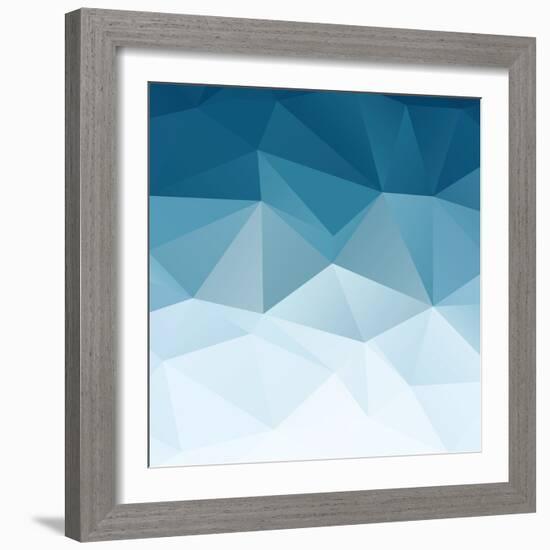 Retro Triangle Background-AnaMarques-Framed Art Print