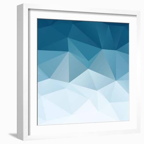 Retro Triangle Background-AnaMarques-Framed Art Print