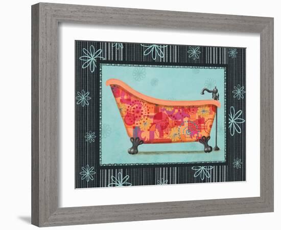 Retro Tub I-Pamela Desgrosellier-Framed Art Print