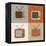 Retro Tv Set Icons-YasnaTen-Framed Stretched Canvas