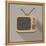 Retro Tv Set-YasnaTen-Framed Stretched Canvas