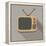 Retro Tv Set-YasnaTen-Framed Stretched Canvas