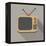 Retro Tv Set-YasnaTen-Framed Stretched Canvas