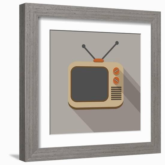 Retro Tv Set-YasnaTen-Framed Art Print