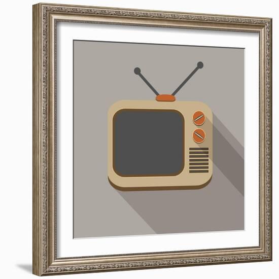 Retro Tv Set-YasnaTen-Framed Art Print