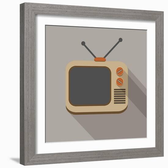 Retro Tv Set-YasnaTen-Framed Art Print