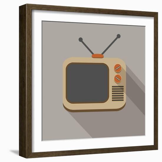 Retro Tv Set-YasnaTen-Framed Art Print