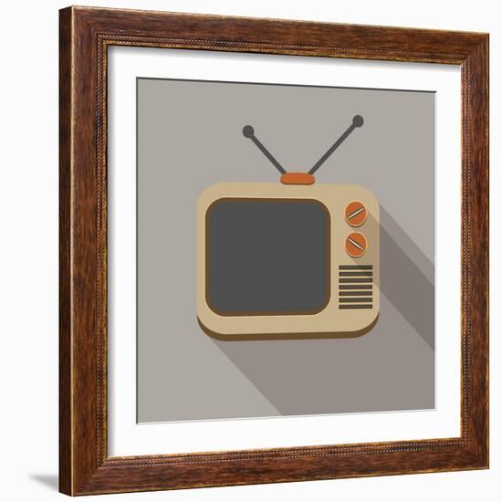 Retro Tv Set-YasnaTen-Framed Art Print