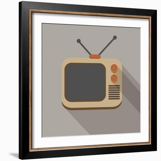 Retro Tv Set-YasnaTen-Framed Art Print