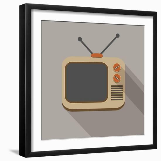 Retro Tv Set-YasnaTen-Framed Art Print