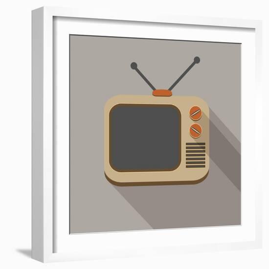 Retro Tv Set-YasnaTen-Framed Art Print