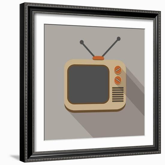 Retro Tv Set-YasnaTen-Framed Art Print