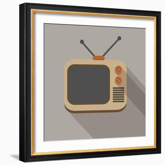 Retro Tv Set-YasnaTen-Framed Art Print