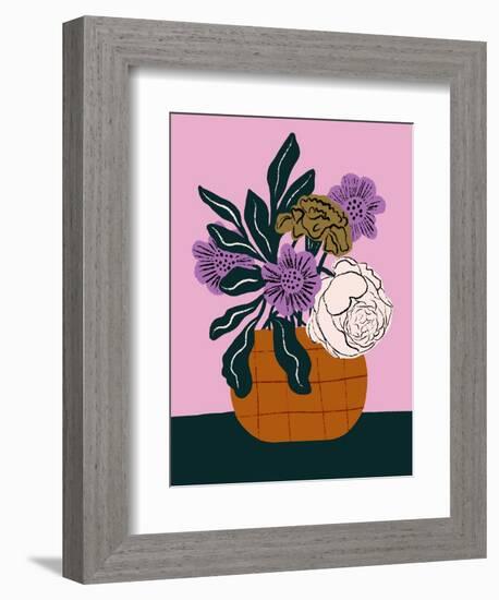 Retro Vase-Tara Reed-Framed Art Print