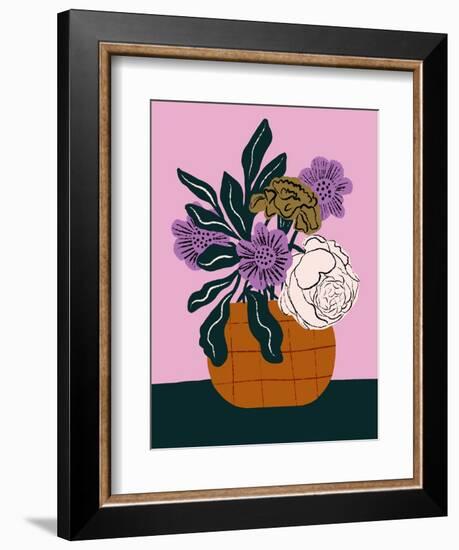 Retro Vase-Tara Reed-Framed Art Print