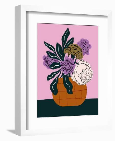 Retro Vase-Tara Reed-Framed Art Print