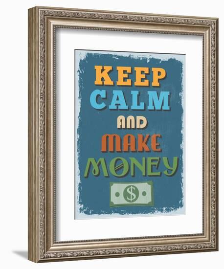 Retro Vintage Motivational Quote Poster. Vector Illustration-sibgat-Framed Premium Giclee Print