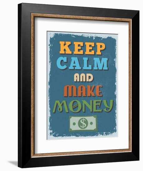 Retro Vintage Motivational Quote Poster. Vector Illustration-sibgat-Framed Premium Giclee Print