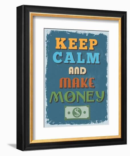 Retro Vintage Motivational Quote Poster. Vector Illustration-sibgat-Framed Premium Giclee Print