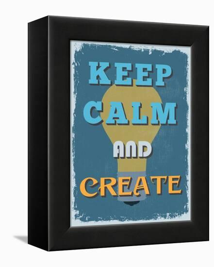 Retro Vintage Motivational Quote Poster. Vector Illustration-sibgat-Framed Stretched Canvas