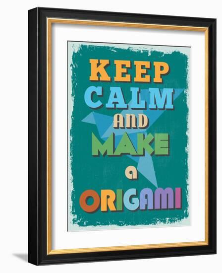 Retro Vintage Motivational Quote Poster. Vector Illustration-sibgat-Framed Art Print