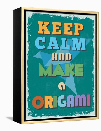 Retro Vintage Motivational Quote Poster. Vector Illustration-sibgat-Framed Stretched Canvas