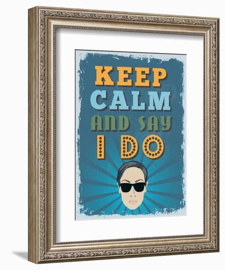 Retro Vintage Motivational Quote Poster. Vector Illustration-sibgat-Framed Premium Giclee Print