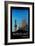 Retro Vintage Poster of Barcelona with Columbus-Markus Bleichner-Framed Art Print