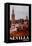 Retro Vintage Poster of Seville Spain Andalucia-Markus Bleichner-Framed Stretched Canvas