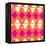 Retro Wave Pattern Orange-null-Framed Premier Image Canvas