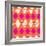 Retro Wave Pattern Orange-null-Framed Giclee Print